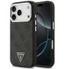 Guess 4G Triangle Logo Apple iPhone 17 Pro MagSafe hátlap tok, fekete-ezüst