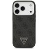 Guess 4G Triangle Logo Apple iPhone 17 Pro MagSafe hátlap tok, fekete-ezüst