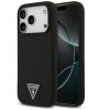 Guess Silicone Triangle Logo Apple iPhone 17 Pro Max MagSafe hátlap tok, fekete