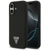 Guess Silicone Triangle Logo Apple iPhone 17 MagSafe hátlap tok, fekete