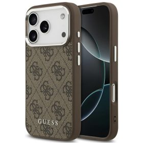   Guess 4G Classic Logo Apple iPhone 17 Pro Max MagSafe hátlap tok, barna