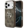 Guess 4G Big 4G Classic Logo Apple iPhone 17 Pro hátlap tok, barna-ezüst