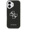 Guess Grained Big 4G Classic Logo Apple iPhone 17 hátlap tok, fekete-ezüst