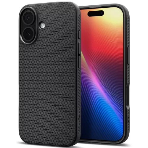 Spigen Liquid Air Apple iPhone 17 tok, Matte Black, fekete