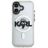 Karl Lagerfeld IML Karl Sketch Logo iPhone 17 MagSafe kompatibilis hátlap tok, átlátszó