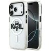 Karl Lagerfeld IML Karl Sketch Logo iPhone 17 Pro Max MagSafe kompatibilis hátlap tok, átlátszó