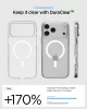Spigen Ultra Hybrid Magfit Apple iPhone 17 Pro Max tok, MagSafe, Clear White, fehér