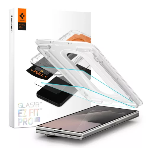Spigen Glas.tR EZ Fit HD Samsung Galaxy Z Fold 7 kijelzővédő fólia felhelyező kerettel (1db)