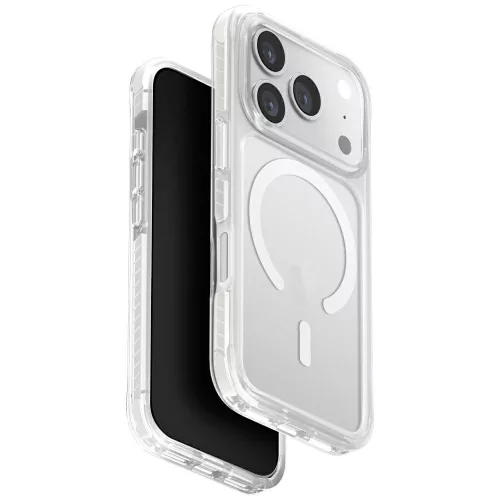 Uniq Combat Magclick Apple iPhone 17 Pro MagSafe szilikon tok, átlátszó