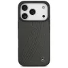 Mercedes Leather Large Laurel Leave Apple iPhone 17 Pro Max MagSafe hátlap tok, antracit szürke