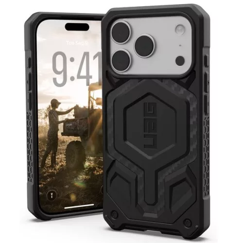 UAG Monarch Pro Apple iPhone 17 Pro Max MagSafe kompatibilis tok, Carbon Fiber