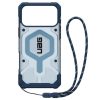 UAG Pathfinder Apple iPhone 17 Pro Max Clear MagSafe tok csuklópánttal, Blues Lanyard