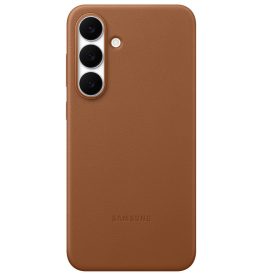 Samsung Galaxy S25 FE KindSuit gyári vegán bőr tok, barna