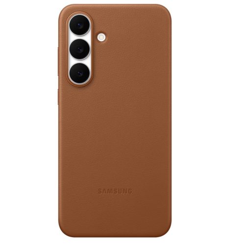 Samsung Galaxy S25 FE KindSuit gyári vegán bőr tok, barna