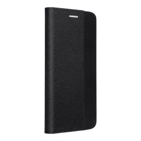   Forcell Sensitive Samsung Galaxy S25 FE oldalra nyíló flip tok, fekete