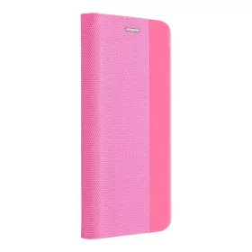   Forcell Sensitive Samsung Galaxy S25 FE oldalra nyíló flip tok, rózsaszín