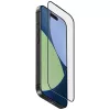 Uniq Optix Matte Apple iPhone 17 Pro tempered glass kijelzővédő üvegfólia felhelyező kerettel, fekete