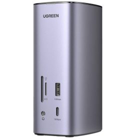   Ugreen Revodok Pro CM555 USB-C multifunkcionális dokkoló állomás USB-C kábellel, szürke