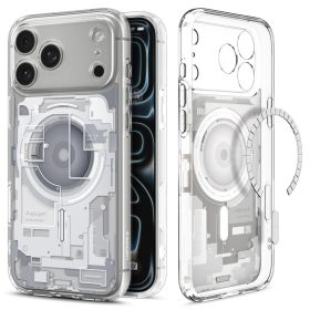   Spigen Ultra Hybrid MagFit Apple iPhone 17 Pro tok, MagSafe, Zero One, fehér