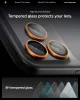 Spigen Glas.tR EZ Fit Optik Pro Apple iPhone 17 Pro / 17 Pro Max / 16 Pro / 16 Pro Max / 15 Pro / 15 Pro Max / 14 Pro / 14 Pro Max, Tempered kameralencse-védő fólia felhelyező kerettel, narancs (2db)