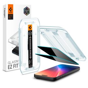   Spigen Glas.tR EZ Fit Privacy Apple iPhone Air (2025) tempered kijelzővédő fólia felhelyező kerettel