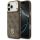 Guess 4G Strass Logo Apple iPhone 17 Pro Max MagSafe tok kameravédő peremmel, barna-arany