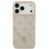 Guess 4G Strass Logo Apple iPhone 17 Pro Max MagSafe tok kameravédő peremmel, rózsaszín-arany
