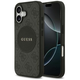   Guess 4G Circle Classic Logo Apple iPhone 17 MagSafe tok, fekete