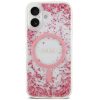 Guess Resin Bottom Glitter Apple iPhone 17 MagSafe tok, csillámos, átlátszó-rózsaszín