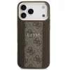 Guess 4G Stripe Apple iPhone 17 Pro Max MagSafe tok kameravédő kerettel, barna-arany