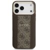 Guess 4G Stripe Apple iPhone 17 Pro MagSafe tok kameravédő kerettel, barna-arany