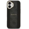 Guess 4G Stripe Apple iPhone 17 MagSafe tok kameravédő kerettel, fekete-arany