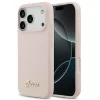 Guess Silicone Script Metal Logo Apple iPhone 17 Pro Max MagSafe tok, rózsaszín