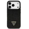 Guess Rhinestone Triangle Apple iPhone 17 Pro Max hátlap tok, fekete