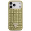 Guess Rhinestone Triangle Apple iPhone 17 Pro hátlap tok, arany
