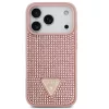 Guess Rhinestone Triangle Apple iPhone 17 Pro hátlap tok, rózsaszín