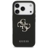 Guess Grained Big 4G & Classic Logo Apple iPhone 17 Pro Max hátlap tok, fekete