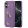 Guess Fixed Glitter Big 4G Apple iPhone 17 hátlap tok, csillámos, lila