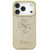 Guess Fixed Glitter Big 4G Apple iPhone 17 Pro hátlap tok, csillámos, arany