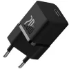 Baseus GaN5 Mini USB-C hálózati gyorstöltő adapter, 20W, fekete