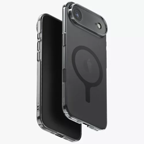 Uniq Airsuit Magclick Apple iPhone Air (2025) MagSafe szilikon tok, fekete