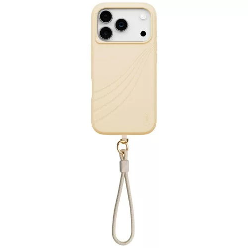 Uniq Coehl Serina Apple iPhone 17 Pro MagSafe tok csukló pánttal, bézs