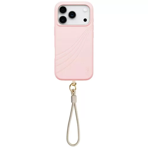 Uniq Coehl Serina Apple iPhone 17 Pro MagSafe tok csukló pánttal, rózsaszín