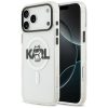 Karl Lagerfeld IML Karl Head Logo Apple iPhone 17 MagSafe kompatibilis hátlap tok, átlátszó
