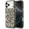 Karl Lagerfeld IML Leopard Pattern Apple iPhone 17 Pro Max MagSafe kompatibilis hátlap tok, leopárd minta, barna