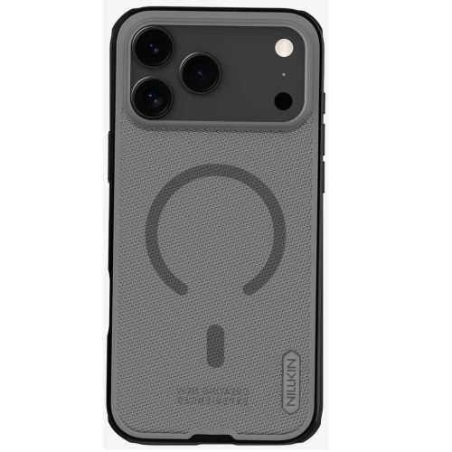 Nillkin Super Frosted PRO Apple iPhone 17 Pro Max mágneses műanyag hátlap tok, átlátszó-fekete