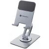 Forcell F-Grip Fold Stand 2 360 állítható / dönthető / összecsukható asztali tablet tartó, szürke