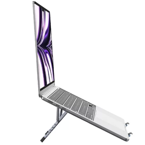 Forcell F-Grip Fold Stand X Pro állítható / összecsukható asztali notebook / laptop tartó, szürke