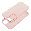 Frame Xiaomi Redmi 15C 4G / 15C 5G közepesen ütésálló tok kameravédő kerettel, rózsaszín