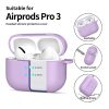Tech-Protect AirPods Pro 3 szilikon tok, karabinerrel, lila